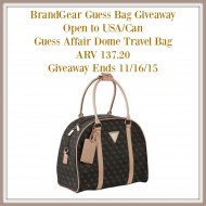 Guess Affair Dome Travel Bag Giveaway ARV $137.20