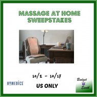 Win a Homedics Quad Shiatsu Massage Cushion with Heat (rv $199.99)