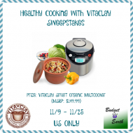 VitaClay Multicooker Giveaway for #Healthy Cooking  $149.99