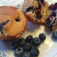 Blueberry Muffins with Nancy’s Cultured Soy Yogurt