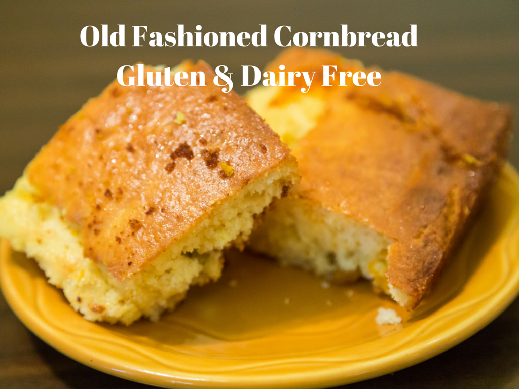 Old Fashioned Cornbread Gluten-Free Dairy-Free
