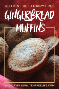 Dairy Free, Vegan & Gluten Free Gingerbread Muffins | Christmas Gingerbread Muffins | Gluten Free Gingerbread Snack #glutenfree