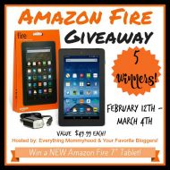 Amazon Fire 7″ Tablet Giveaway (FIVE) Winners!!