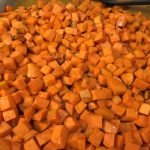 Looking for a great veggie side dish that your kids will love and so will the adults?   This recipe for Roasted Rosemary Sweet Potatoes will fit the bill.  
