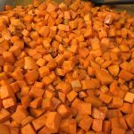 Looking for a great veggie side dish that your kids will love and so will the adults?   This recipe for Roasted Rosemary Sweet Potatoes will fit the bill.  