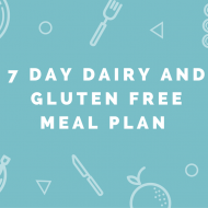 7 Day Dairy & Gluten Free Meal Plan