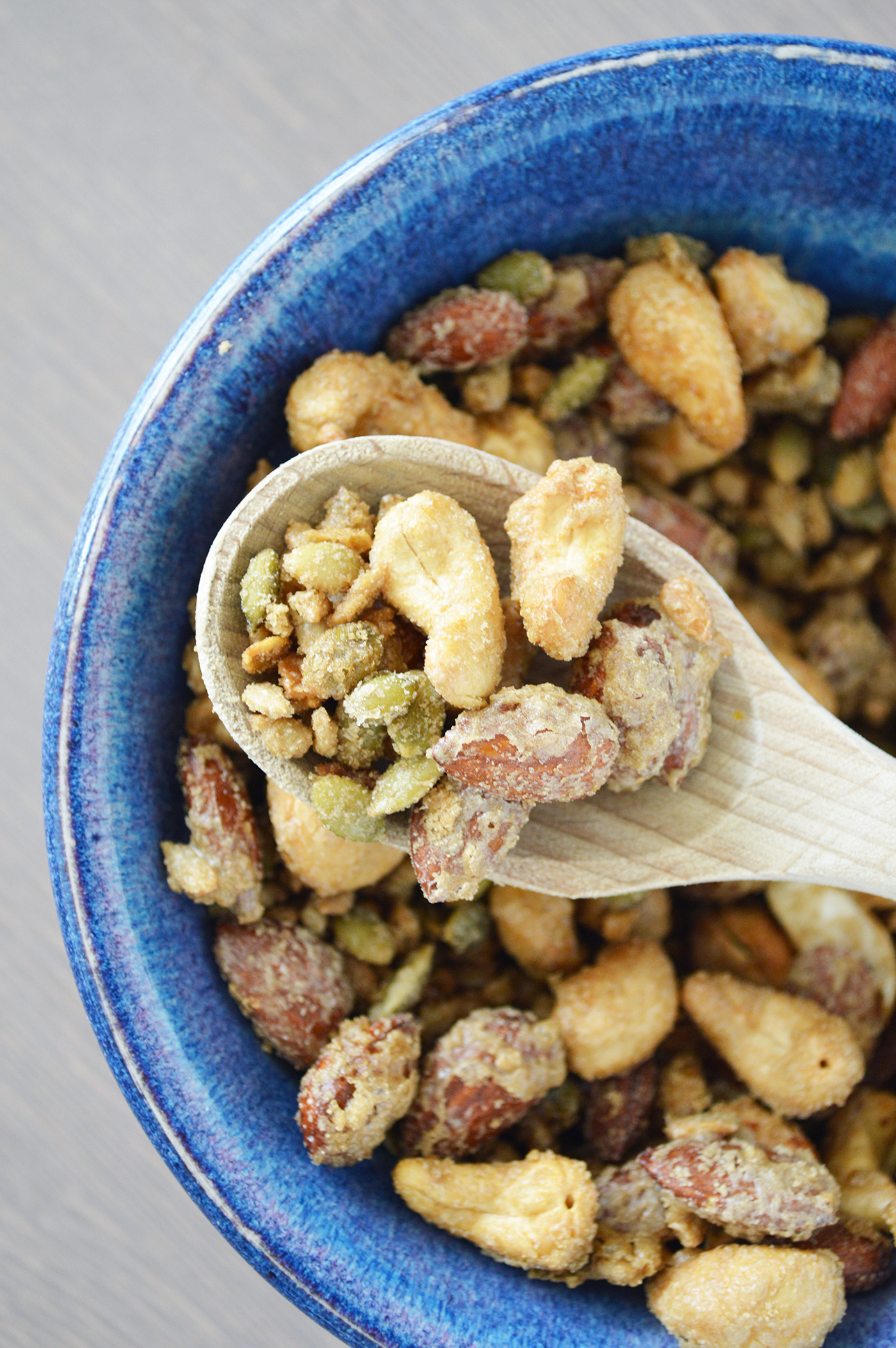 These delicious Candied Nuts and Seeds will pick you up when your energy is low! And believe it or not, they are a snack that is not only healthy but good for you.