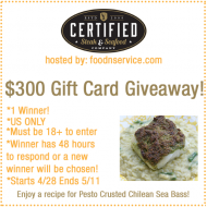 Certified Steak & Seafood $300 Gift Card Giveaway