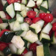 Cherry Tomato Cucumber Zucchini Salad