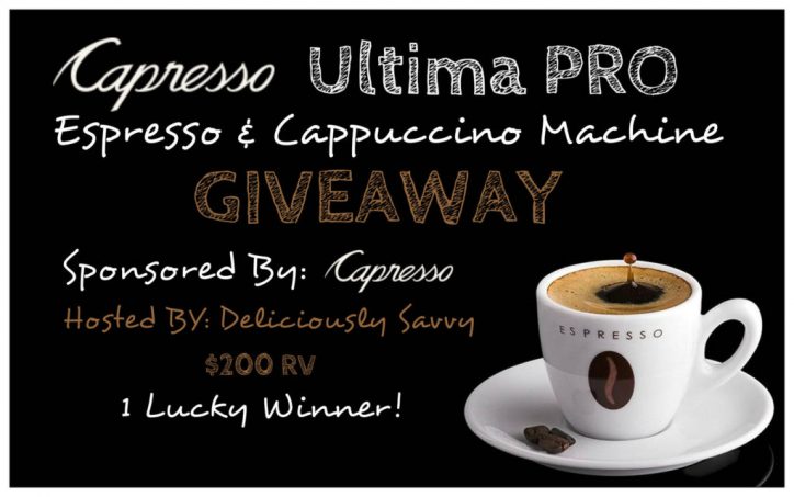 Capresso Ultima PRO Espresso & Cappuccino Machine Giveaway ($200 RV) #Capresso 6/27