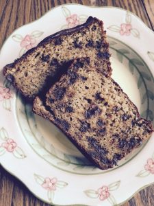 I found this recipe from Ambitious Kitchen for Banana Chocolate Chip Bread.  It uses only besan flour as the grain!  