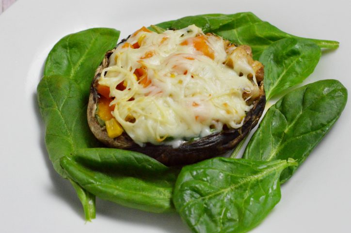 These stuffed Portabello mushrooms  will make the perfect brunch or appetizer for you or a group of people.