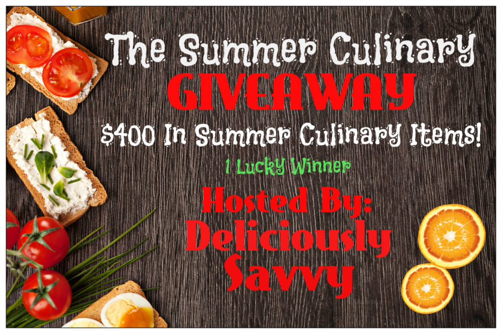 The Summer Culinary Giveaway! 1Winner (RV$400) – Ends 8/22