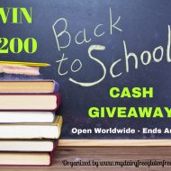 $200 Back to School Cash Giveaway