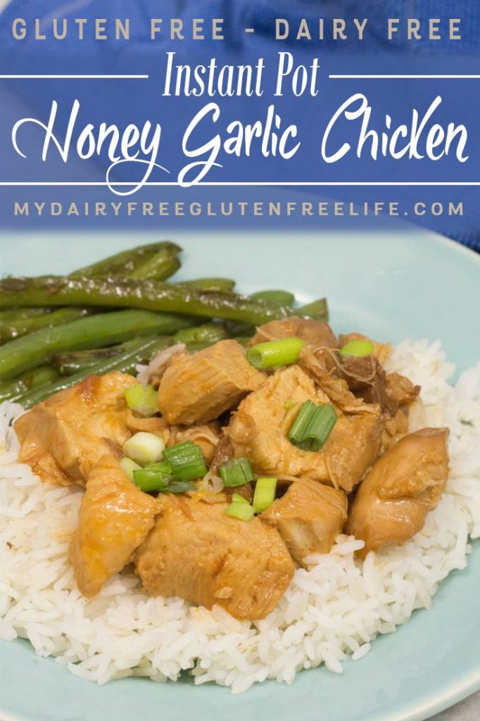 Gluten Free Honey Garlic Chicken Instant Pot Recipe | Dairy Free Gluten Free Instant Pot Recipe | Chicken Dinner Instant Pot | Healthy Meal Idea | Easy Weeknight Dinner | Fast and Healthy Gluten Free Dinner