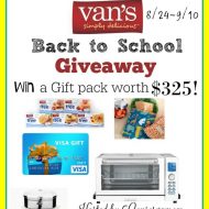 Van’s Back To School Giveaway (rv $325) Ends 9/10