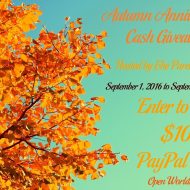 Autumn Anniversary $100 Cash Giveaway