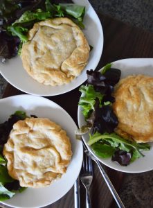 It is that time of year when I begin to crave pot pies or mini pies.    I am sharing this yummy recipe for Chicken Mini Pies that are dairy free and gluten free.