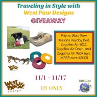 West Paw Designs Giveaway Ends 11/17
