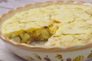 Everyone loves cooked apples!  This quick Apple Cobbler Cake is sure to tempt and please the pickiest of dessert lovers.   Once you see how easy it is to make, you will be making this weekly.