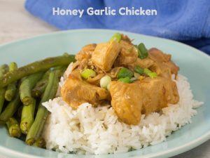 Here is a great recipe, Honey Garlic Chicken, using organic chicken with a fragrant and delicious sauce.  This recipe is Dairy Free & Gluten Free!   Plan on making this tonight!