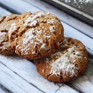 Gingerbread Crinkle Cookies Gluten and Dairy Free