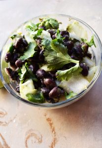 Salads are going to be a main part of your eating plan if you choose to eat clean and go plant based.  This Fresh Black Bean Salad is luscious!  
