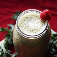 Raspberry Banana Kale Smoothie