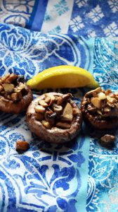 In keeping with clean plant based eating, here is a delicious appetizer recipe using portobello mushrooms, my Garlic Lemon Double Stuffed Baby Portobello Mushrooms!   Only 4 ingredients and oh so yummy.