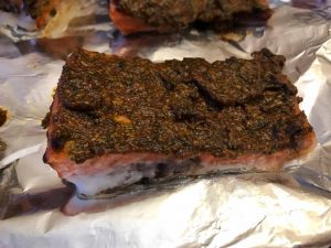 You can adjust the amount of Sriracha sauce you want to use depending on your tolerance for heat! This recipe for Sriracha Alaska Salmon Bake can also be made on a BBQ which would be perfect for the holidays coming up!