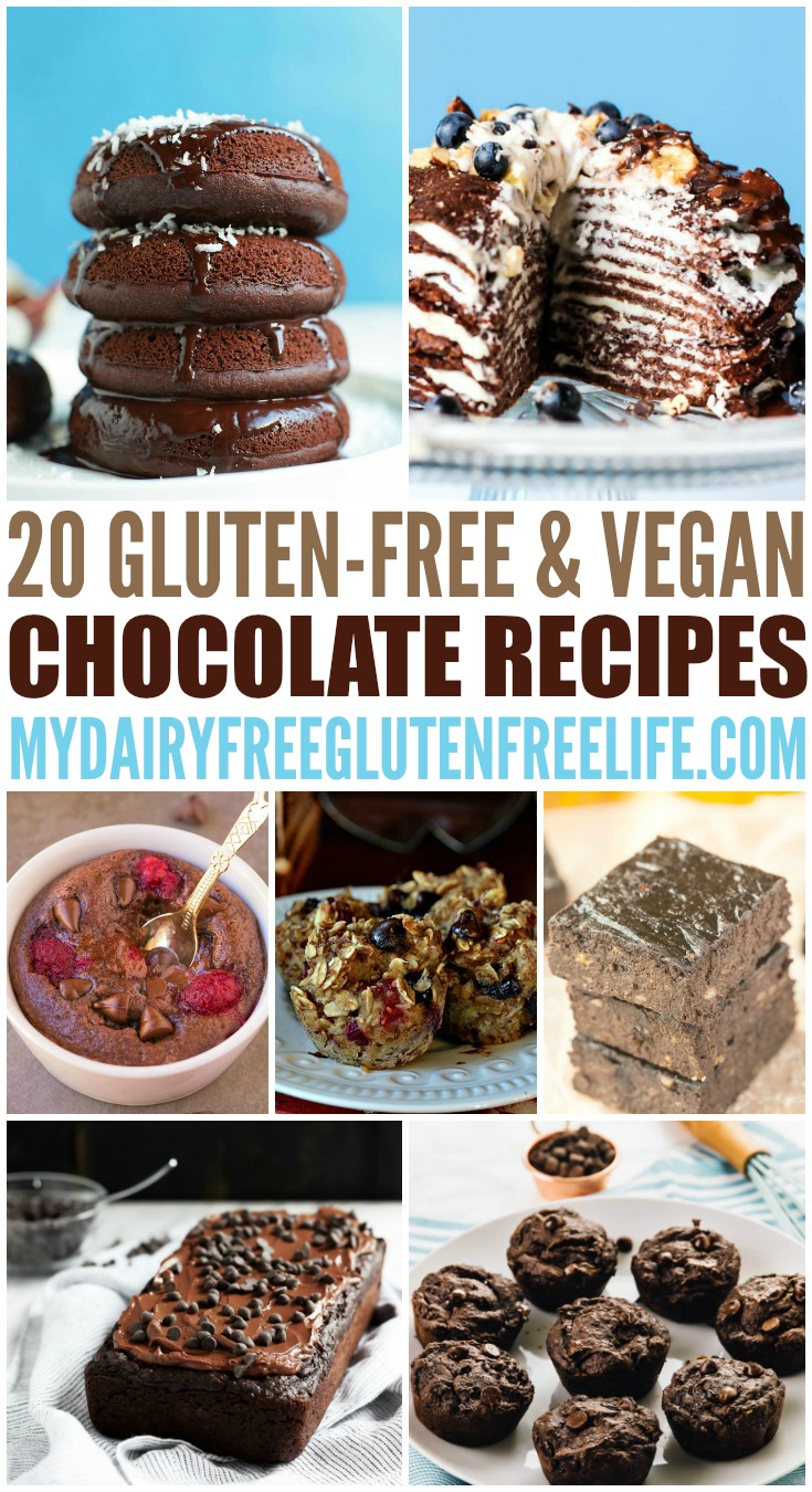 20 Chocolate Recipes, Gluten Free and Vegan
