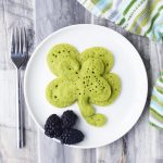 In keeping with a St Patrick's Day theme, these are fun kale pancakes to make.  You could also make them for Christmas since they will be on the green side in color.   They are also healthy!!  