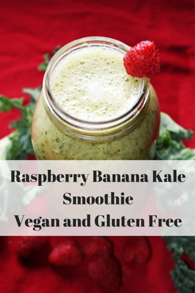 Raspberry Banana Kale Smoothie