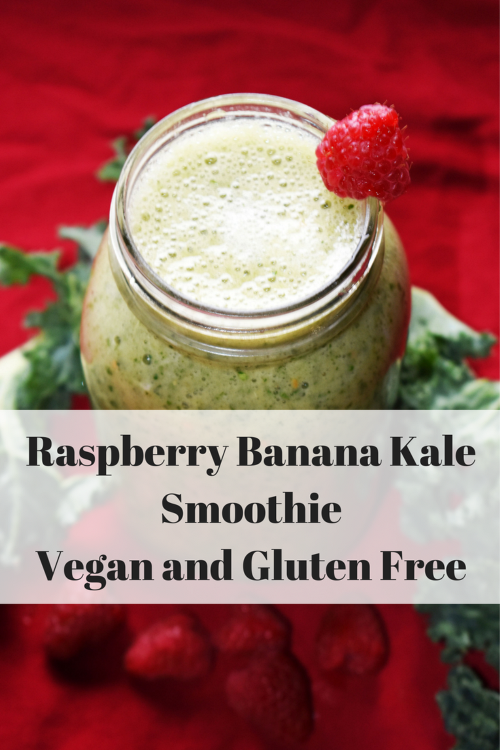 Raspberry Banana Kale Smoothie