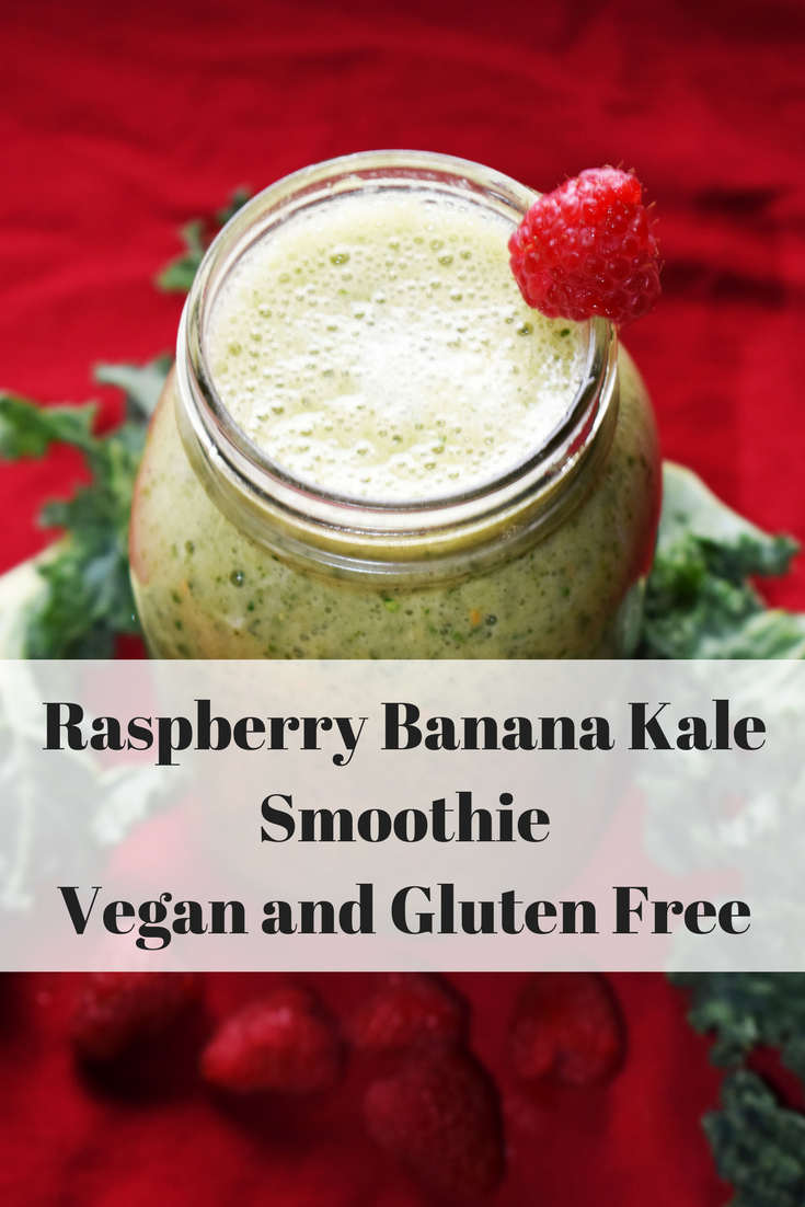 Raspberry Banana Kale Smoothie