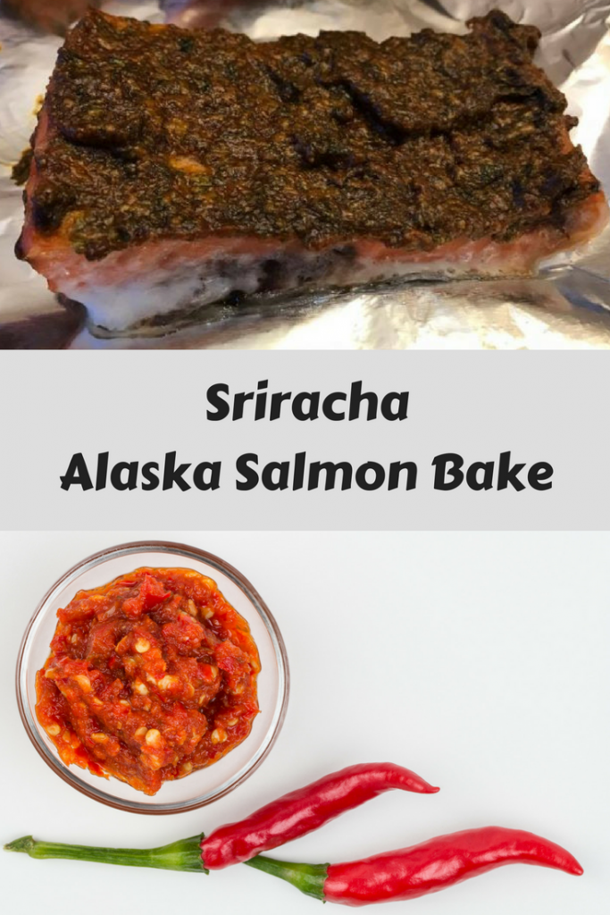 Sriracha Alaska Salmon Bake
