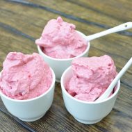 Raspberry pineapple coconut NICE cream  Vegan & Gluten Free