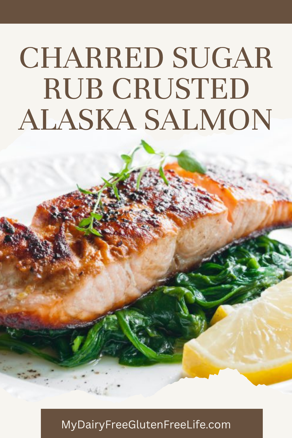 Charred Sugar Rub Crusted Alaska Salmon