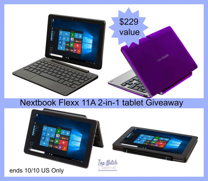 Nextbook Flexx 11A 2-in-1 tablet Giveaway
