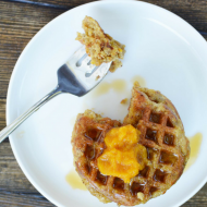 Pumpkin Mini Waffles, Vegan & Gluten Free