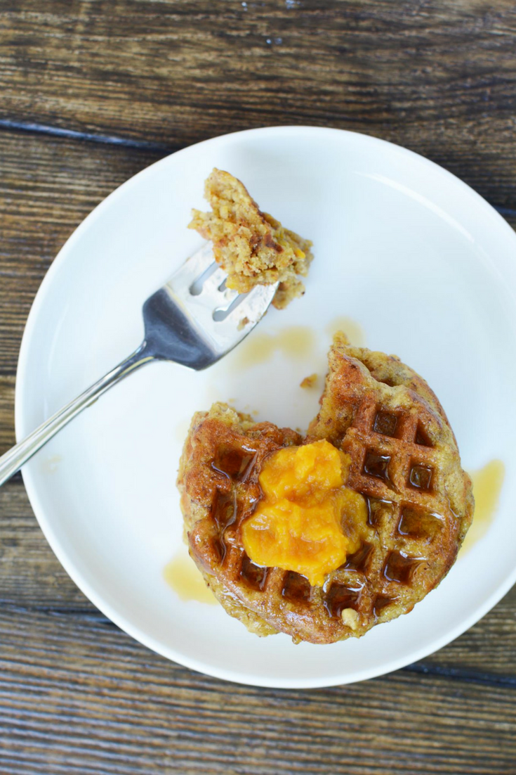 Pumpkin Mini Waffles, Vegan & Gluten Free