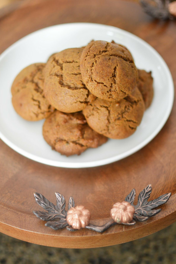 Soft Pumpkin Cookies, Vegan & Gluten Free