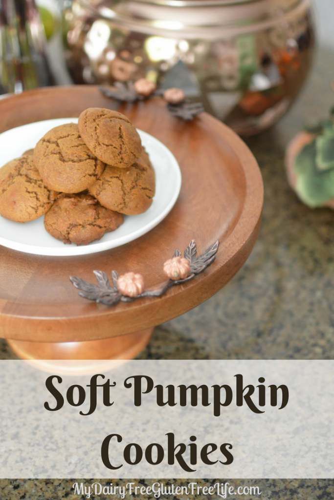 Soft Pumpkin Cookies, Vegan & Gluten Free