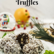 No Bake Chocolate Orange Truffles – Paleo, Vegan Glutenfree
