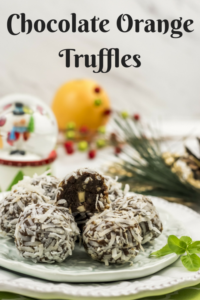 No Bake Chocolate Orange Truffles – Paleo, Vegan Glutenfree