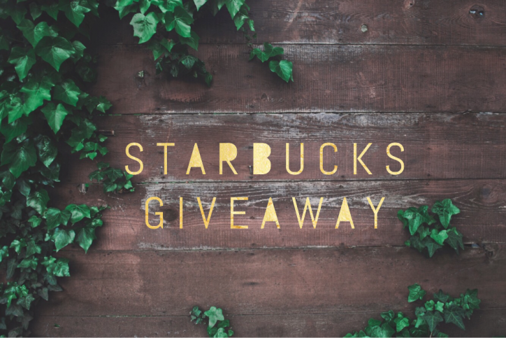 $150 Gift Card Starbucks Giveaway