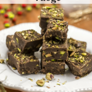 Chocolate Pistachio Fudge – Paleo, Vegan, Dairy & Gluten Free