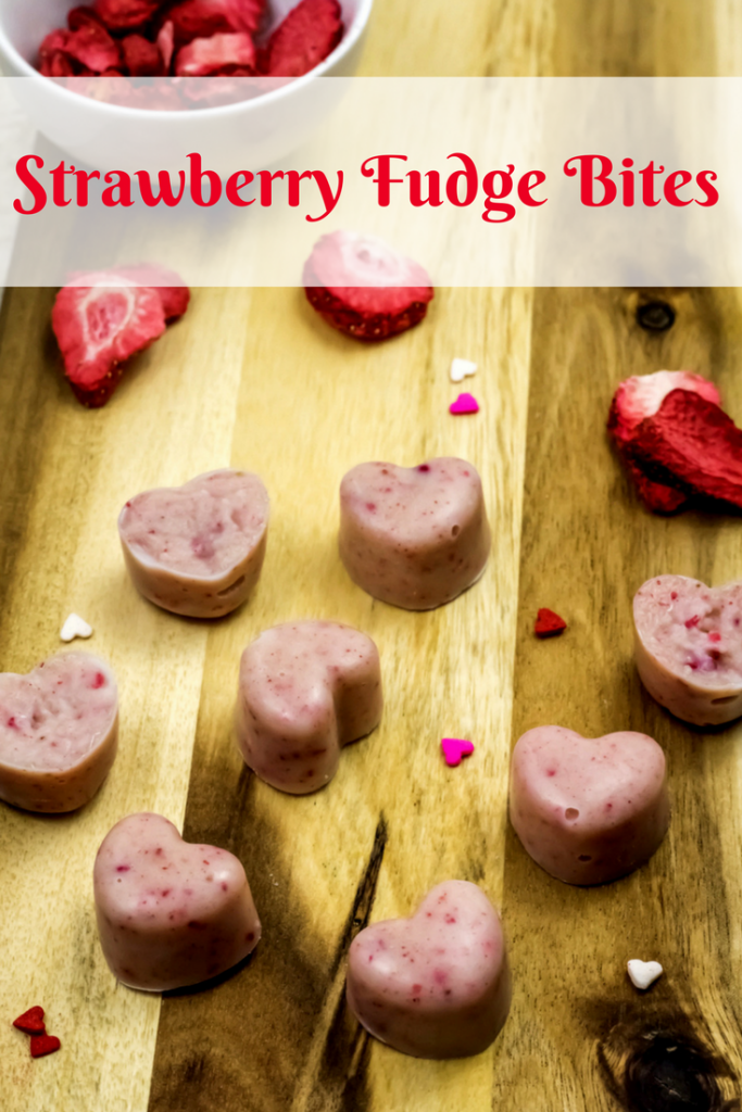 No Bake Strawberry Fudge Bites