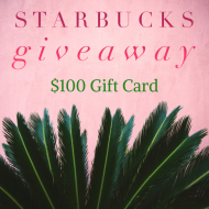 $100 Starbucks Gift Card Giveaway