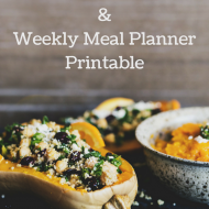High Quality Meatless Proteins and Weekly Meal Planner Printable
